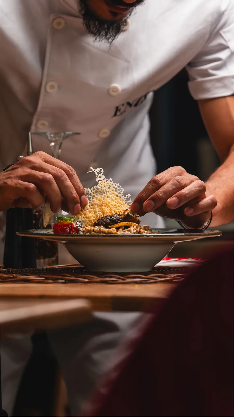 Une assiette dressée