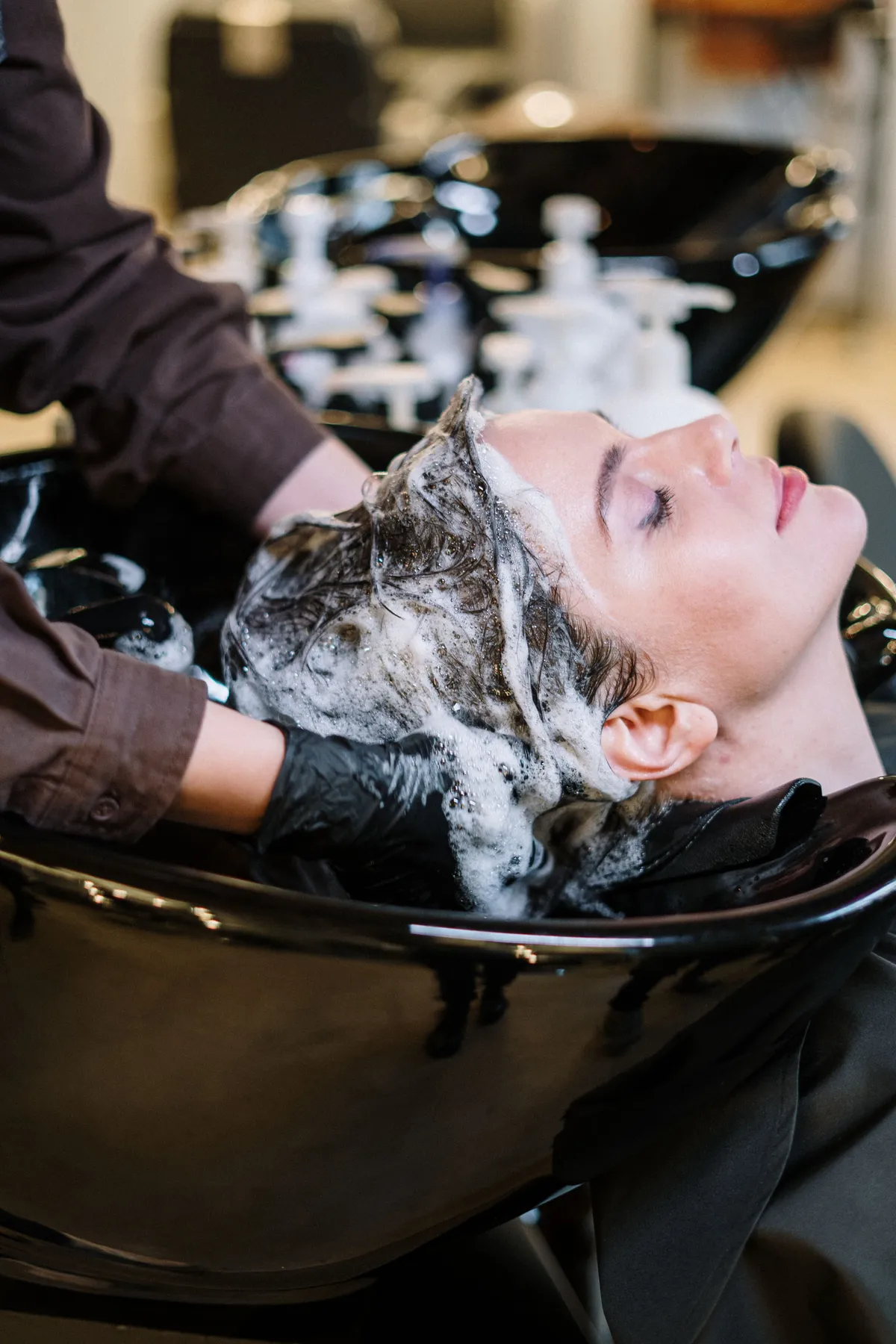Shampooing au bac
